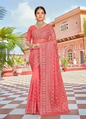 এক্সক্লুসিভ ইন্ডিয়ান ইন্ডিয়ান বিচিত্রা সিল্ক কালো এমব্রয়ডারি কাজ করা পার্টি শাড়ি