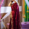 অরিজিনাল ইন্ডিয়ান জিমি চু সিল্ক পার্টি শাড়ি